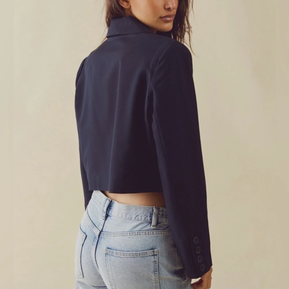 FREE PEOPLE We The Free Block Party Blazer in Black